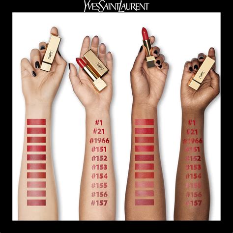 ysl rouge pur couture swatch|ysl rouge pur couture shades.